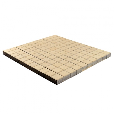 Тротуарная плитка Braer Лувр Песочный, h=60, 100х100