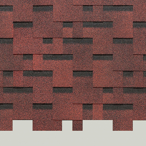 Гибкая черепица Docke Europa Матрица Красный