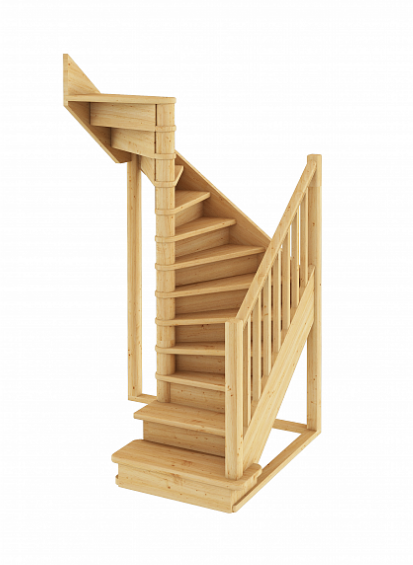 Лестница ЛС-05м без подступенков Л дуб