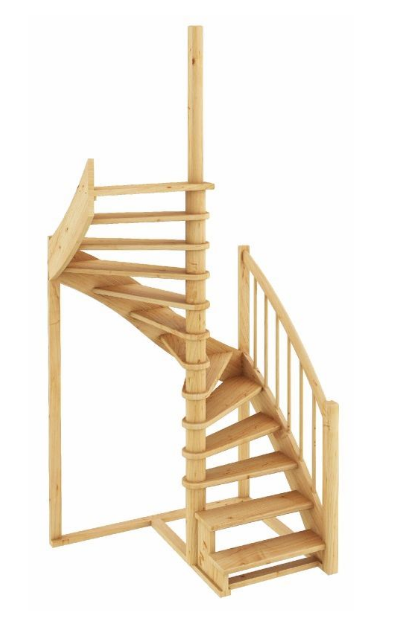 Лестница К-005м/1 без подступенков Л бук