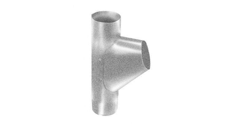 Тройник трубы 125*90мм Aluzinc