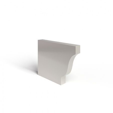 Заглушка желоба 120х86 левая RAL9010