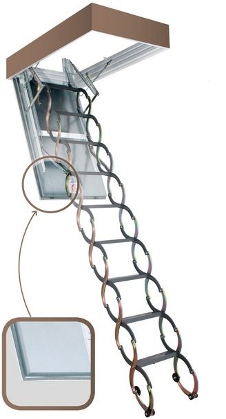 Лестница чердачная FAKRO LSF 110*70/280-300 см