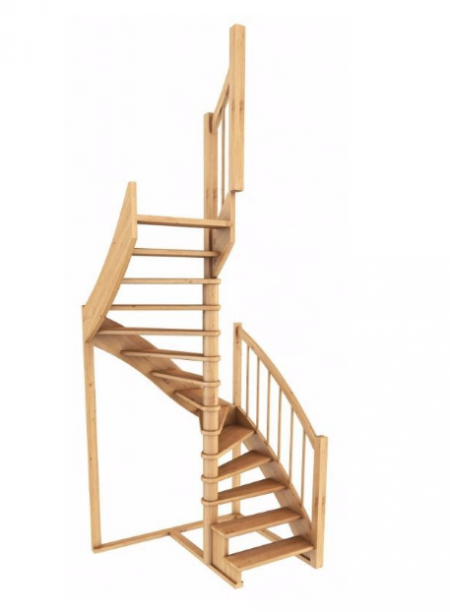 Лестница К-005м/2 без подступенков Л бук