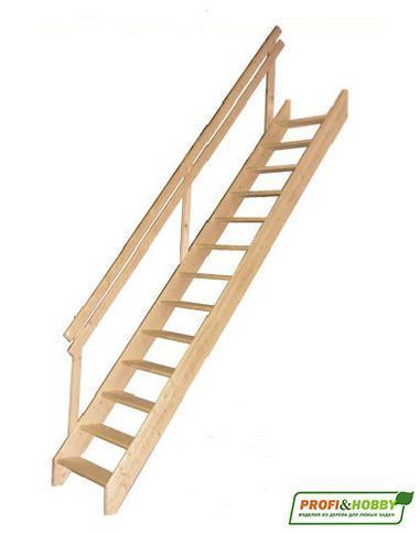 Лестница М-012у с поручнем ель