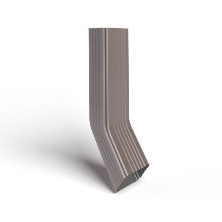 Труба водосточная 76х102х1000 с коленом полиэстер RAL8017