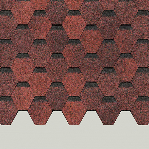 Гибкая черепица Docke Europa Карат Красный