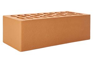 Белебеевский кирпич лицевой 1.4НФ абрикос гладкий
