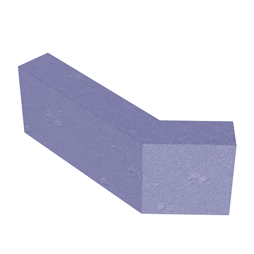 Перегородочный полублок Г-образный "135" цветной