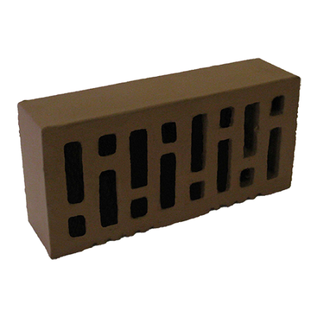 Починковский кирпич лицевой коричневый гладкий 1НФ