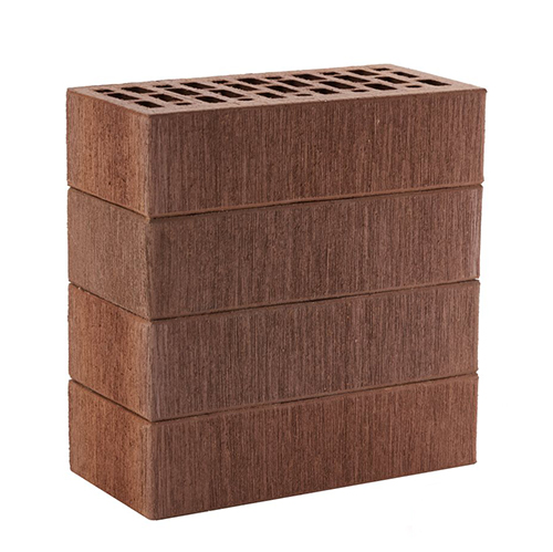 Кирпич ЛСР лицевой керамический пустотелый 1НФ коричневый тростник