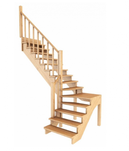 Лестница К-031м/2 без подступенков Л бук