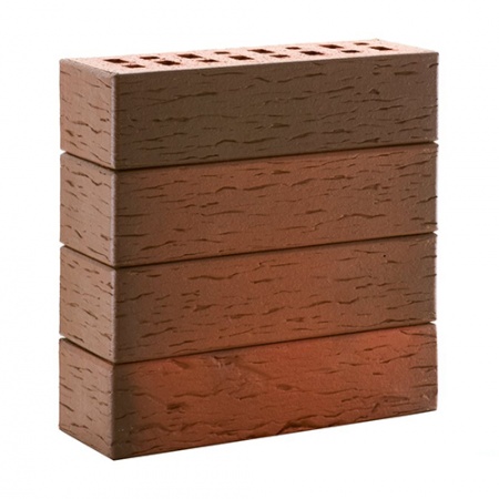 Клинкер ЛСР фасадный 0,7 NF красный флэш "Ноттингем" береста