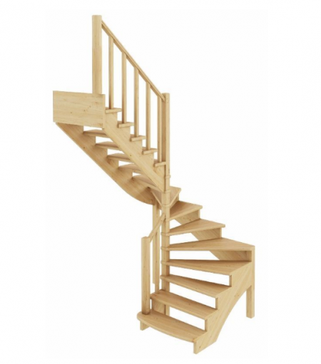 Лестница К-003м/4 без подступенков Л бук