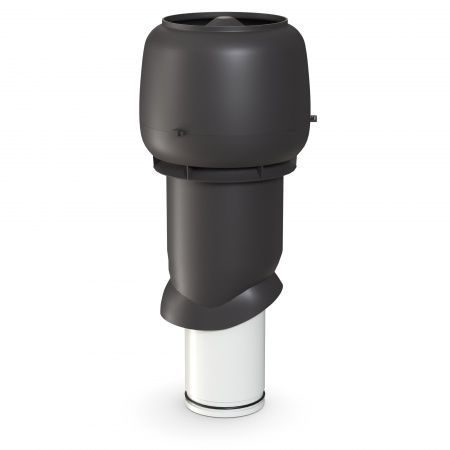 Выход вытяжки изолированный с колпаком Ø160/Ø225/500 мм коричневый