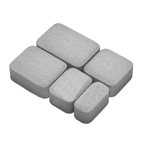 Брусчатка вибропресс Арт Альянс Старый город 180 х 120 х 45 Серый