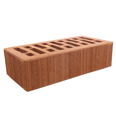 Кирпич лицевой Строма 1НФ терракотовый бархат