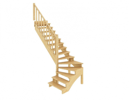 Лестница К-001м/1 без подступенков Л бук