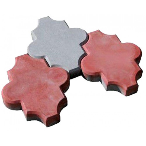 Брусчатка вибролитье Арт Альянс Клевер гладкий 220 х 270 х 45 (28шт./90кг) Серый