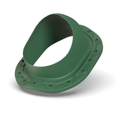 Проходной элемент для труб Ø110-160 мм для металлочерепицы зеленый