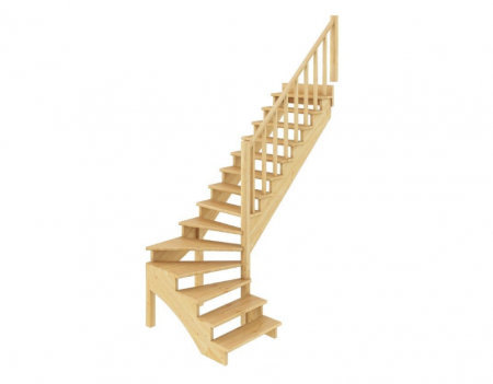 Лестница К-001м/1 без подступенков П сосна