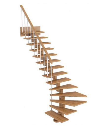 Лестница К-008м без подступенков Л бук