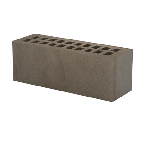 Кирпич лицевой Тербунский гончар пустотелый 0,9НФ коричневый гладкий