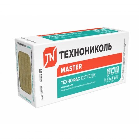 Плита минераловатная ТЕХНОФАС КОТТЕДЖ 1200х600х50 6 шт