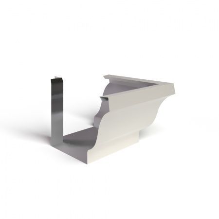 Угол желоба 120х86 наружный RAL9010