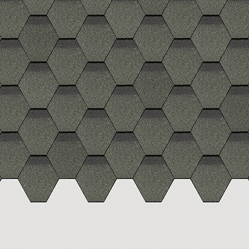 Гибкая черепица Docke Standart Сота Зеленый