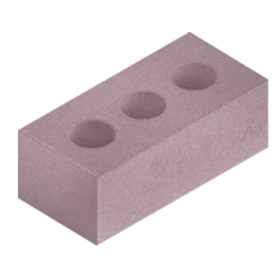 Борский кирпич силикатный пустотелый 1,4НФ розовый