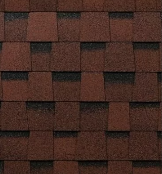 Гибкая черепица Технониколь SHINGLAS многослойная Фазенда Красный