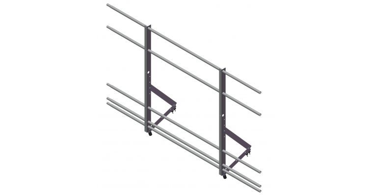 Ограждение кровельное со снегозадержанием Optima 1200 (2 м)