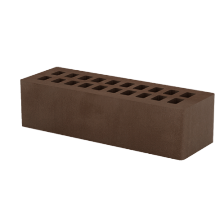 Кирпич лицевой Тербунский гончар пустотелый 0,7НФ корица гладкий