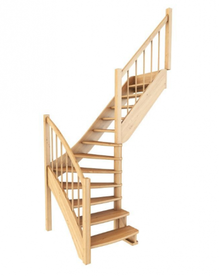 Лестница ЛС-09м/2 без подступенков П бук