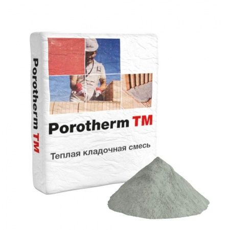 Смесь кладочная Поротерм LM Optima Winter-10 серый 20 кг