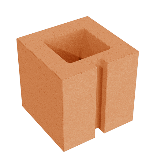 Стеновой полублок СБП 19 охра светлая