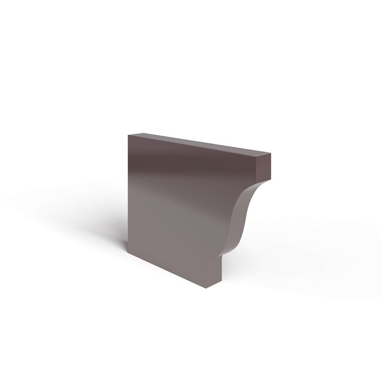 Заглушка желоба 120х86 левая полиэстер