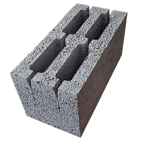 Блок керамзитобетонный стеновой Евроблок 390 х 190 х 190