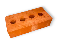 Ульяновский керамический цокольный кирпич с технологическими отверстиями 1НФ полнотелый