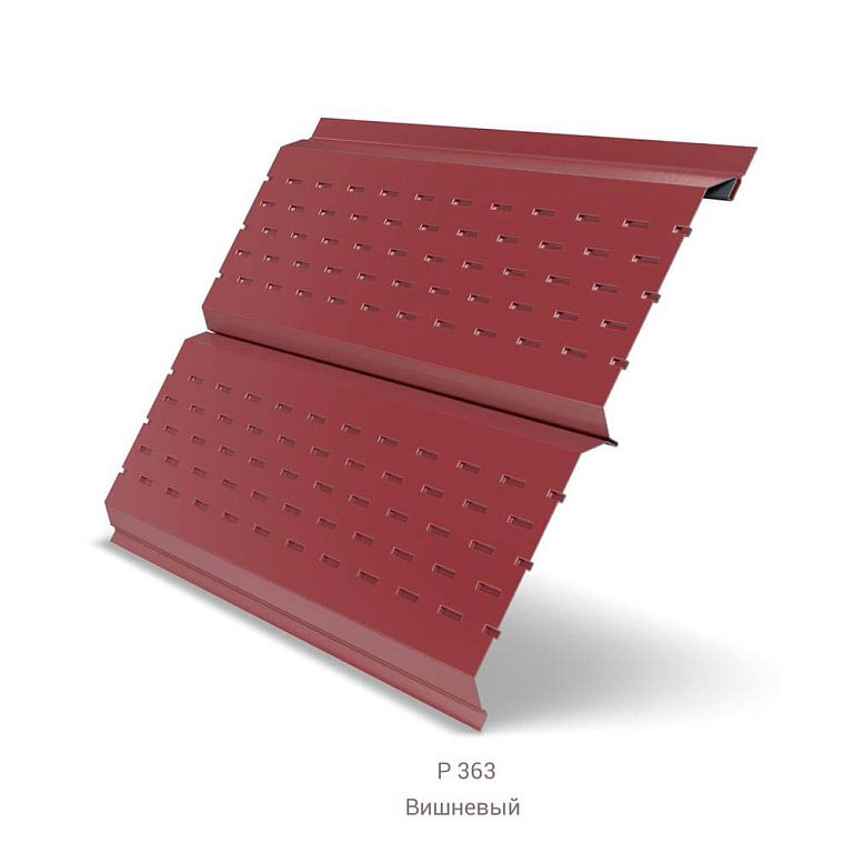 Софит Lбрус-15х240 перфорированный Пластизол (двухсторонний) 0.5