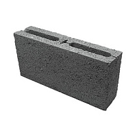 Блок керамзитобетонный перегородочный Стройтекс 390 х 120 х 188